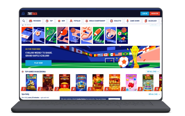 TikiTaka Casino login

